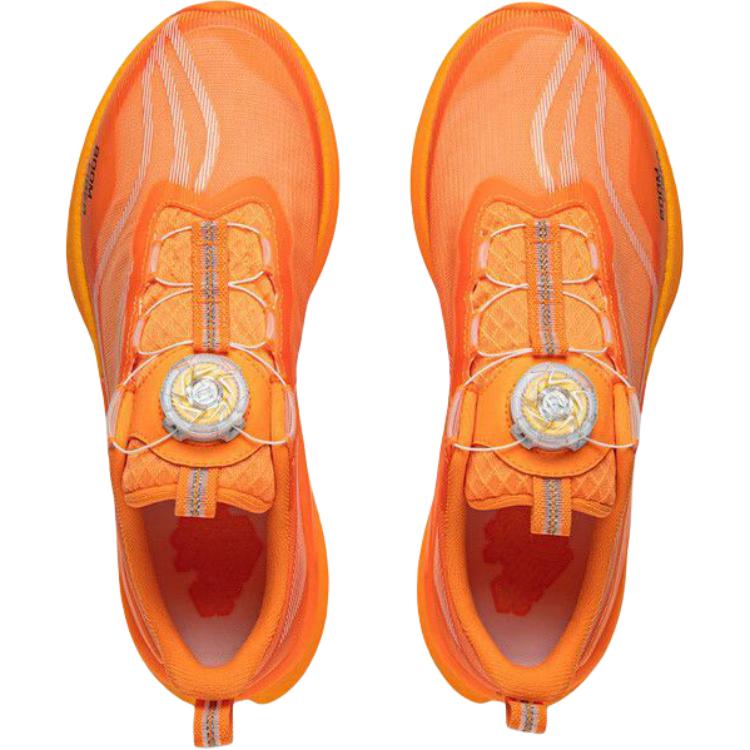 Li Ning Детские беговые кроссовки Red Rabbit 8 Pro Удобные Мягкие Нескользящие Износостойкие Низкие Беговые кроссовки Мужские кроссовки Оранжевые YKFV028-1