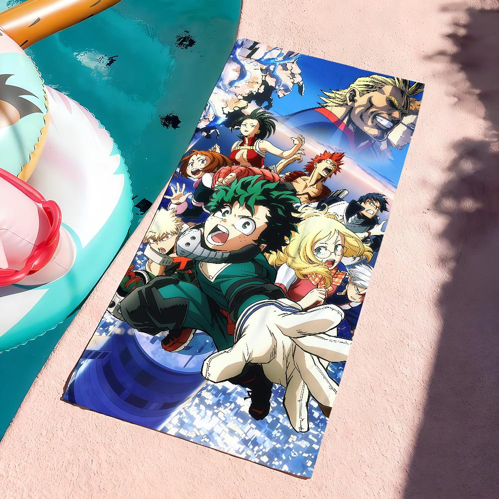 Полотенце My Hero Academia Полотенца для пляжей, студий йоги, спортзалов, горячих источников, бассейнов и пикников