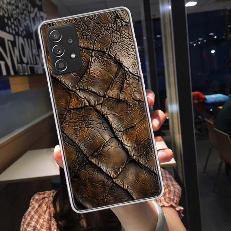Чехол из кожи крокодила для Samsung A54 A57 A37 A17 A14 A15 A12 A24 A34 A55 A35 A25 A52S A07 A05S A04S A22 A32 A72 Galaxy Note