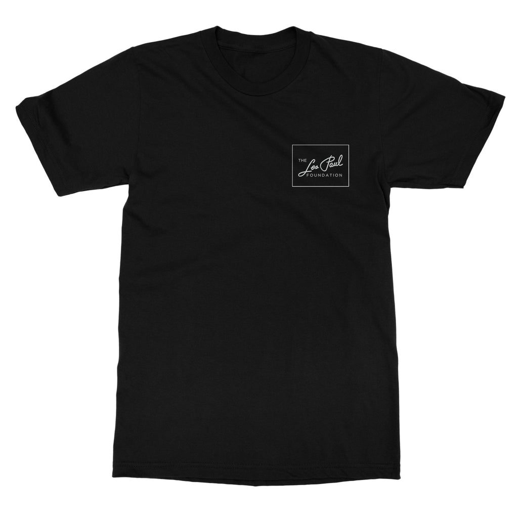 The Les Paul Foundation Signature Print Cotton TShirt Legendary Guitarist Music Tribute Unisex Short Sleeve Casual Top