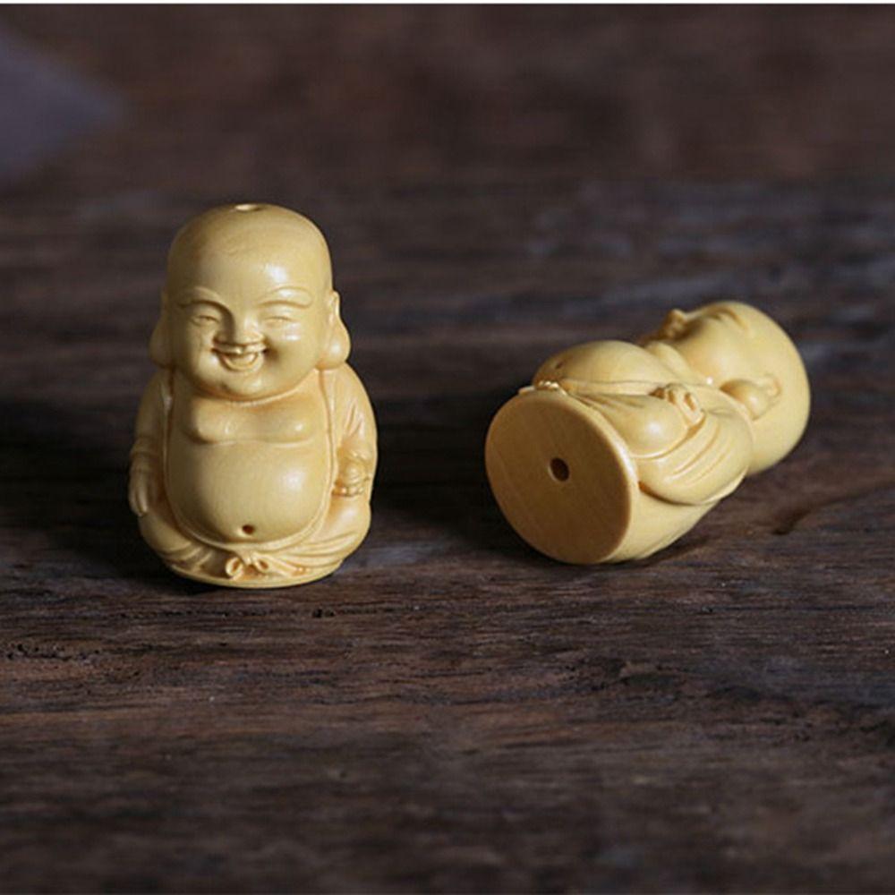 Buddha DIY Handicraft Home Decor Buddha Statue Little Monk Figurines Car Ornament Key Chain Pendant