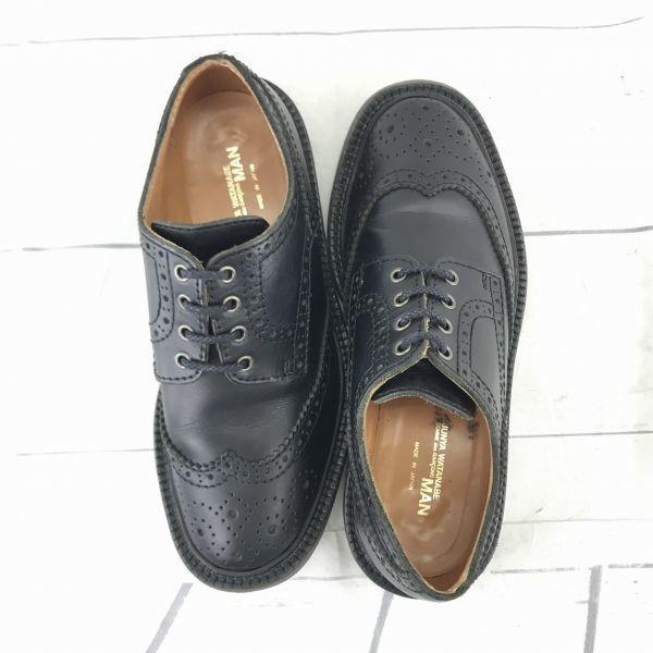 COMME des GARONS / Junya Watanabe Кожаные туфли оксфорды черные / XS / 25.0-26.0см/(ИСПОЛЬЗОВАЛ)