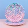 Birthday Decoration Supplies Paper Plate Disposable Tableware Set Little Mermaid Party Paper Cup