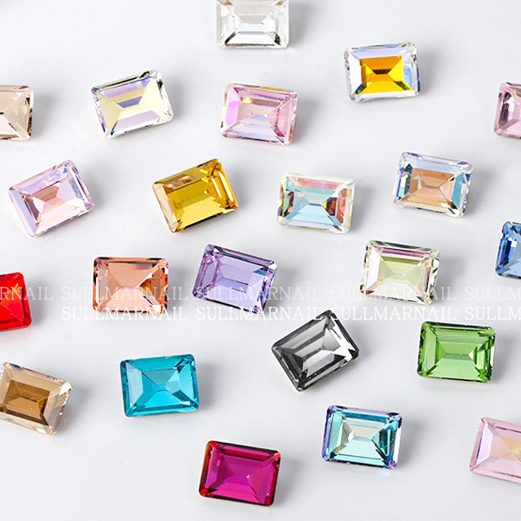10 шт. кристаллы для ногтей 3D нейл-арт стразы заостренные задние подвески драгоценные камни для ногтей украшения макияж одежда обувь