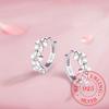 New 925 Sterling Silver Earrings Trend Jewelry Small Flower Round Earrings Female Charm Jewelry Gift
