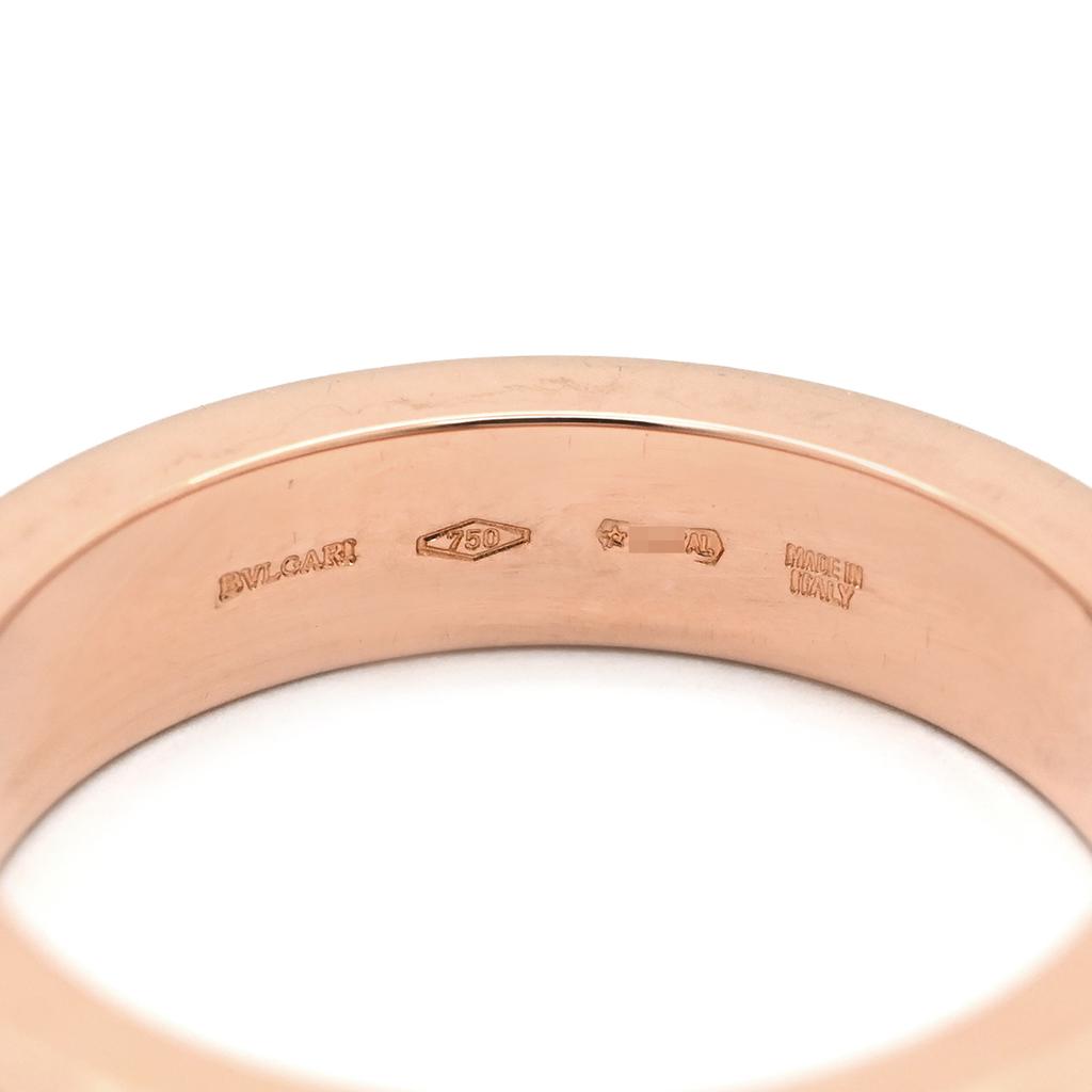 BVLGARI - Bulgari Bulgari Bulgari bulgari double logoRing ring 18K Pink Gold/diamond #10.5(JP Size) Array