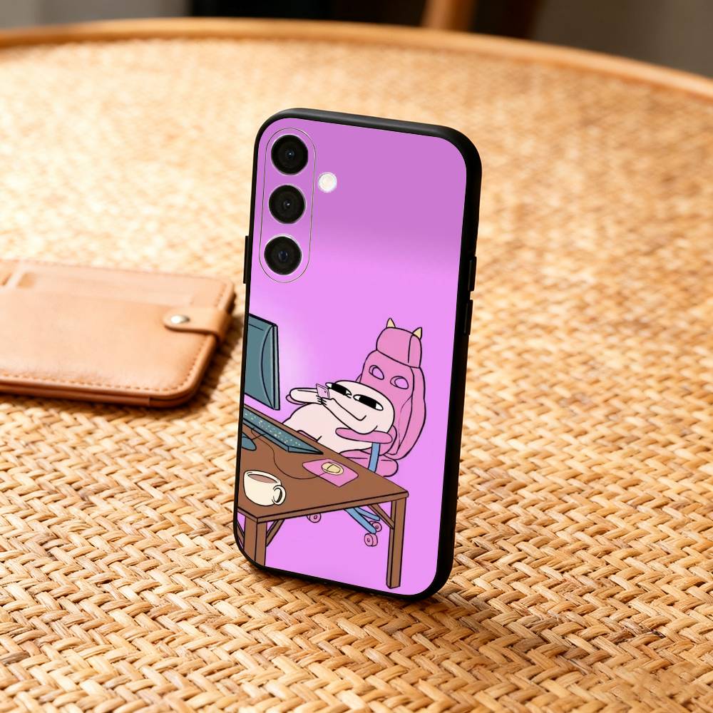 Funny K-Ketnipz Phone Case For Samsung A73,72,71,A52,51,40,41,A22,A32,31,A13, Soft Black Shell