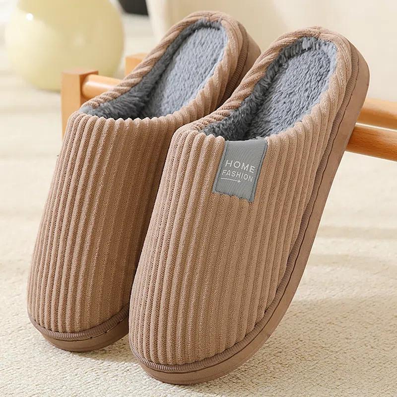 Хлопковые тапочки, женские осенние и зимние домашние теплые нескользящие тапочки для пар, студенческие общежития, хлопковые мужские тапочки
