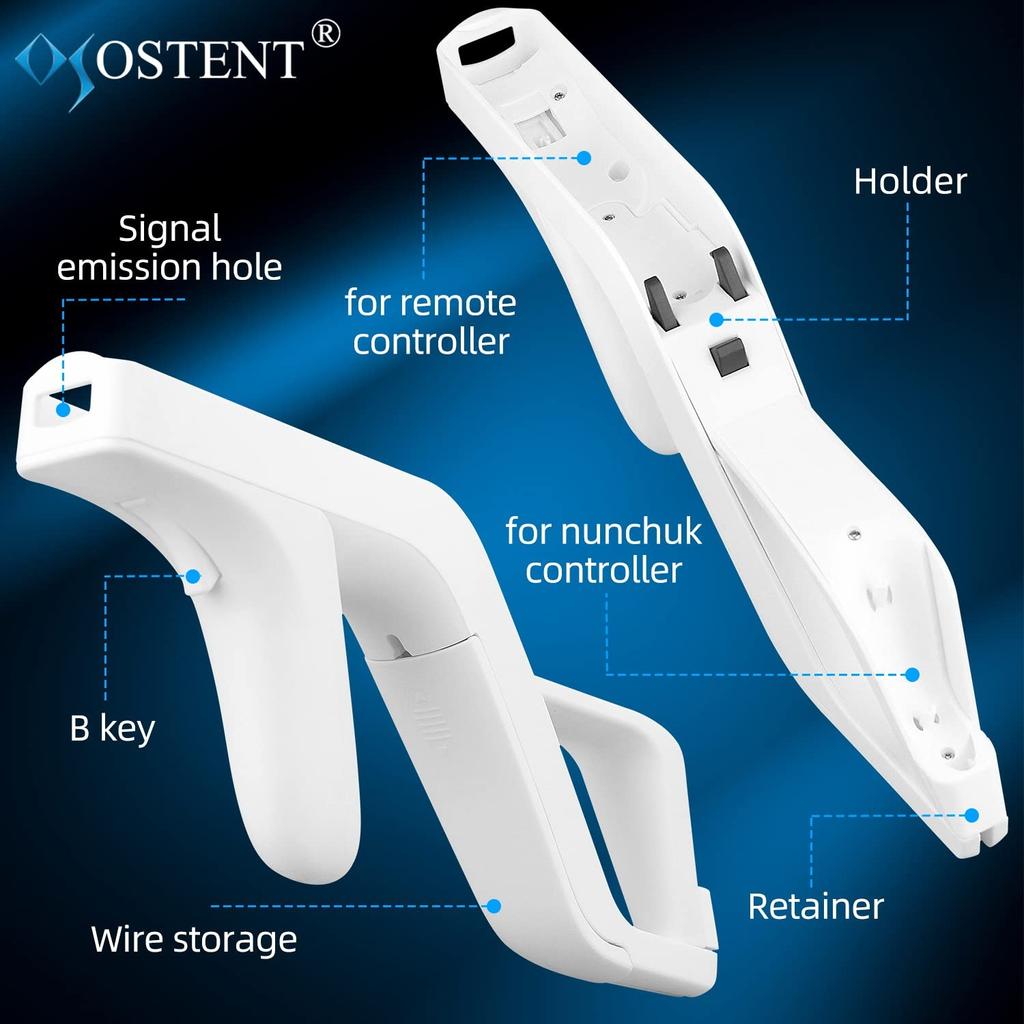 Световой пистолет для Nintendo Wii Remote Nun Chuck Shoot Спортивные игры
