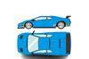 Макияж EIDOLON Lamborghini Diablo SVR Racing 1996 Синий Готовый продукт 1/43 (Белое Колесо)