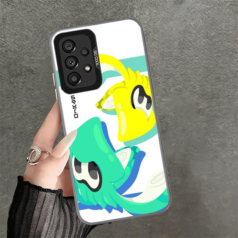 S-Splatoons Игровой противоударный чехол для телефона для Samsung A17 A16 A15 A14 A37 A57 A36 A56 A26 A35 A55 A25 A34 A54 A24 A13 A23 A33 A53 A