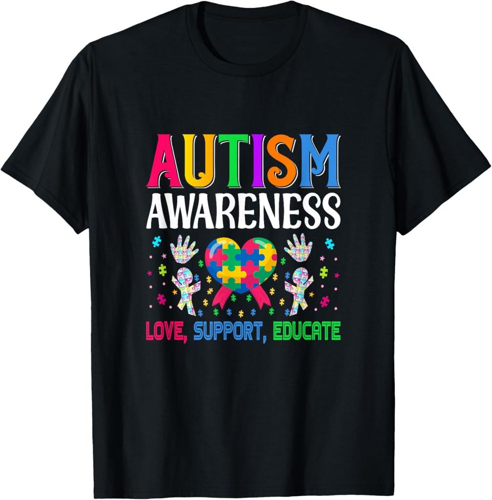 Милая фраза про аутизм Цитата про аутизм Футболка с символикой awareness аутизма