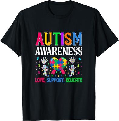 Милая фраза про аутизм Цитата про аутизм Футболка с символикой awareness аутизма