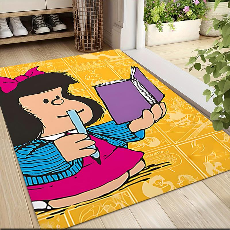 1Pc Mafalda'S Adventures Carpet Rug Customizable Soft Washable Antislip Home Living Room Sofa Mats Personalized Rug 091726