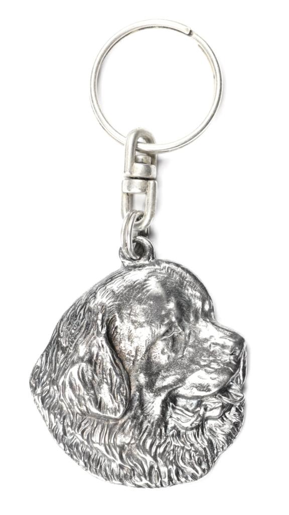 Newfoundland, Newfs, Newfies - Silver-plated Dog Pendant, Handbag Decoration, Backpack Pendant by Art-Dog Brand