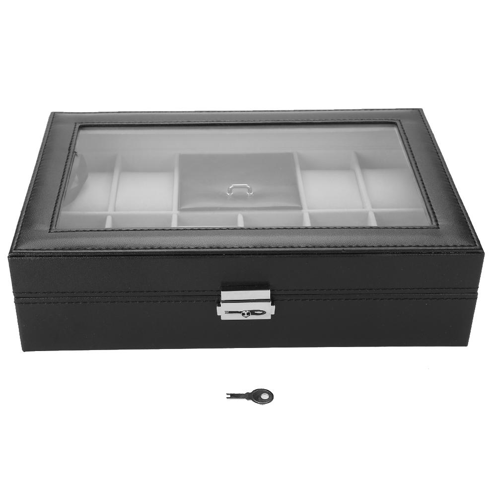 Чехол для хранения часов из искусственной кожи с 8 слотами, держатель для ювелирных изделий, органайзер