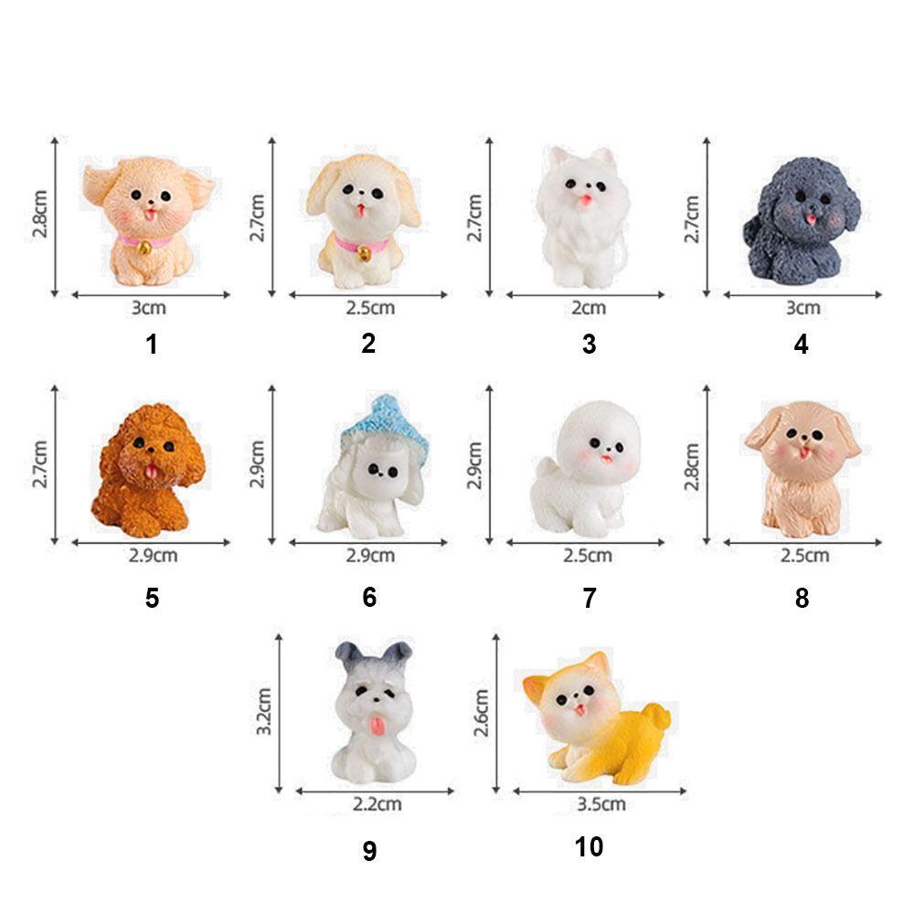 Mini Cute Puppy Statue Cartoon Cartoon Dog Gift Miniature Dog Figurine