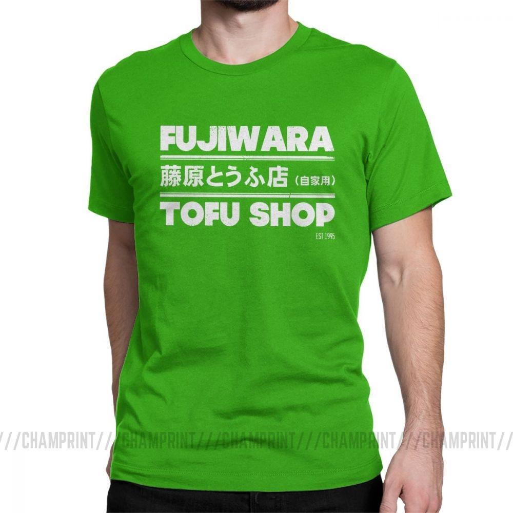 Футболки с аниме Initial D, модные футболки Fujiwara Takumi Fujiwara Tofu Shop, мужская хлопковая винтажная футболка