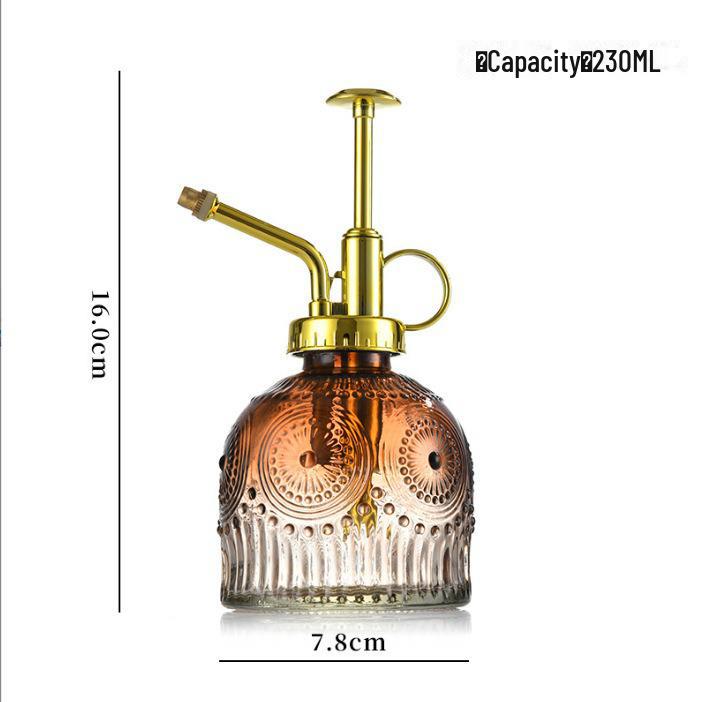 Ретро Подсолнух Стеклянная лейка и распылитель для сада