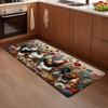 1 шт., кухонный коврик с мотивом фермерского дома, мягкий утолщенный кухонный коврик, водонепроницаемый нескользящий маслостойкий напольный коврик, коврик для бега