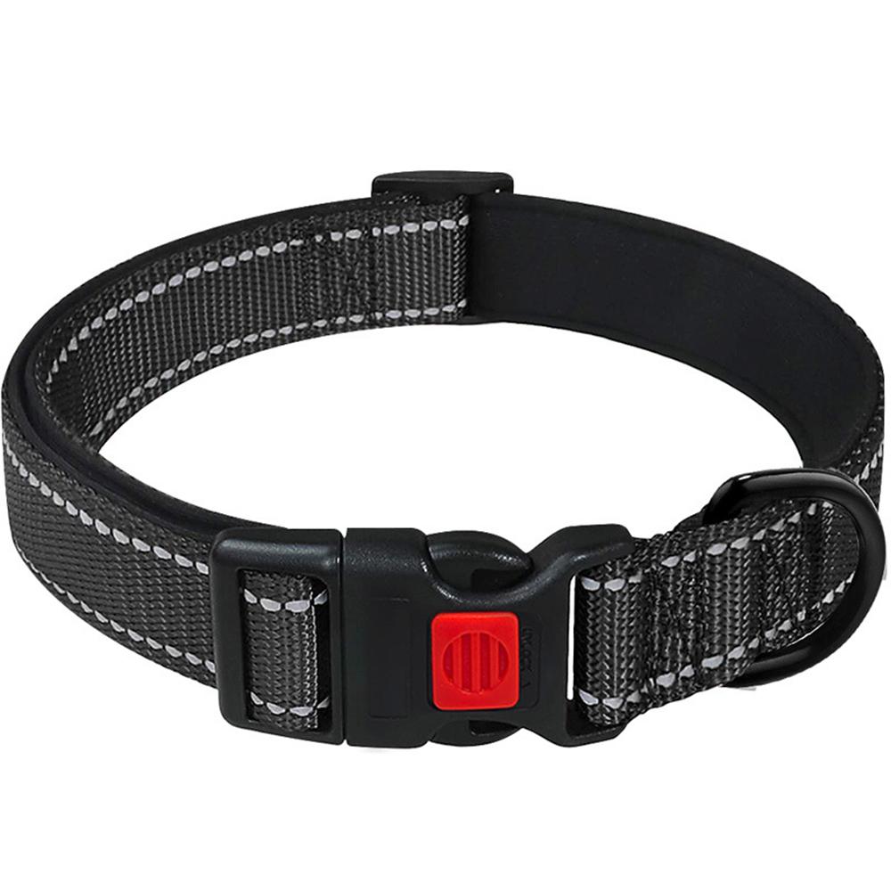 Ошейники для щенков домашних животных XS SML Регулируемый мягкий ошейник унисекс для собак Светоотражающий нейлоновый ошейник