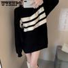 Medium and Long Sweater Loose Women Lazy Style New Spring and Autumn Wear Sweater Pullover Long Sleeve Top