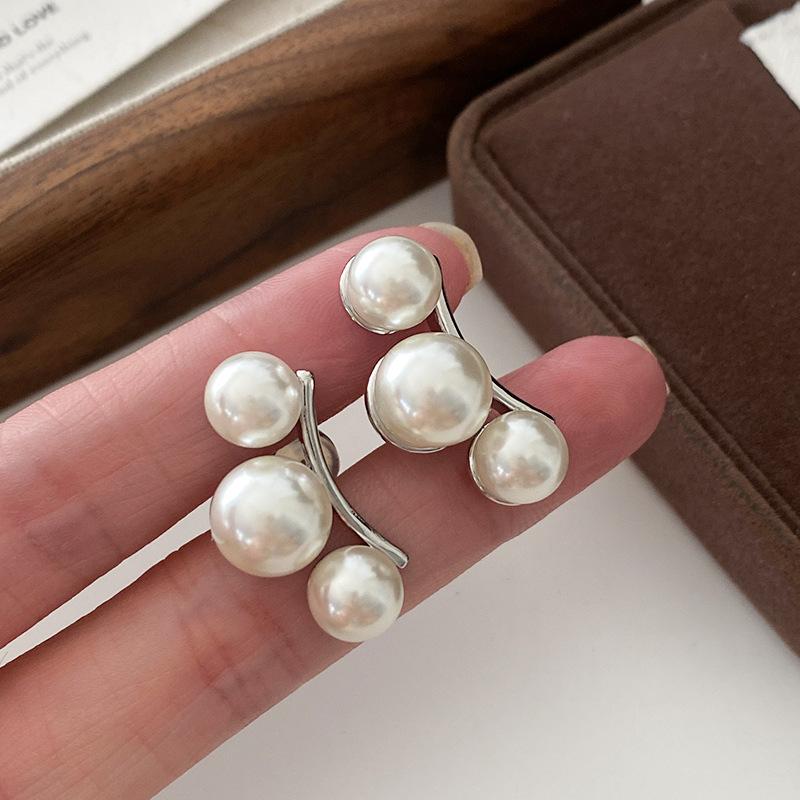 Серьги-гвоздики из камня тигровый глаз с жемчугом, свадебные серьги для подружек невесты, модные, легкие, роскошные, элегантные, серьги Майяра