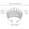 Baroque Queen Crystal Crowns With Comb Bride Headdress Luxury Crystal Princess Crown