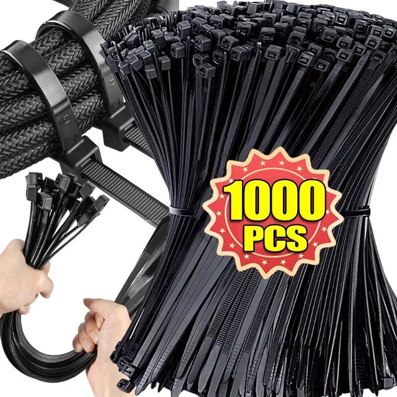 100-1000 шт. Пластиковые зажимные хомуты Нейлоновые кабельные стяжки Зажимы Пластиковые зажимы для теплиц Самозатягивающиеся пластиковые хомуты