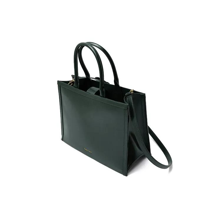 CHARLES&KEITH Microfiber Synthetic Leather Small Ck Bag Tote Bag Shopping Bag Handbag Large Size Women's Multicolor (Unisex) Handbags