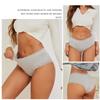 3Pcs/Set Women's Seamless Cotton Briefs Women Panties Solid Color Breathable Underwear Female Low Waist Soft Lingerie S-XXL