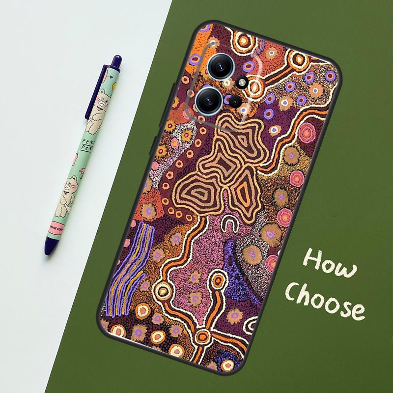 Чехол с принтом aboriginal art для Xiaomi Redmi Note 14 10 11 12 13 15 Pro Plus Чехол для Redmi 15 13C 12C 10C 14C 15C