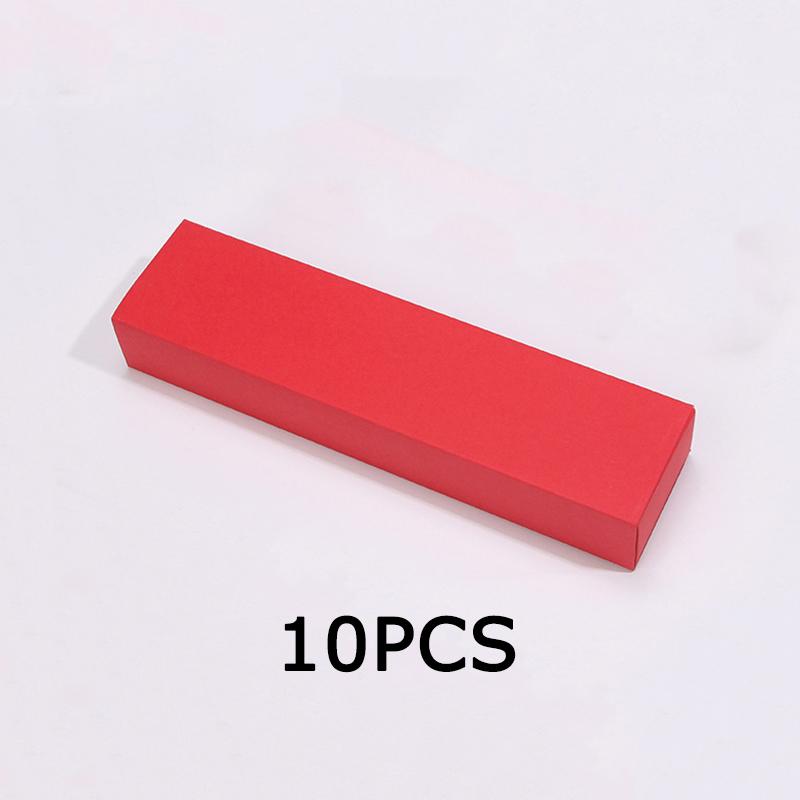 WTEMPO 10PCS Retro Kraft Paper Drawer Style Baking Cookie Boxes Macaron Candy Chocolate Pastry Packaging Gift Boxes