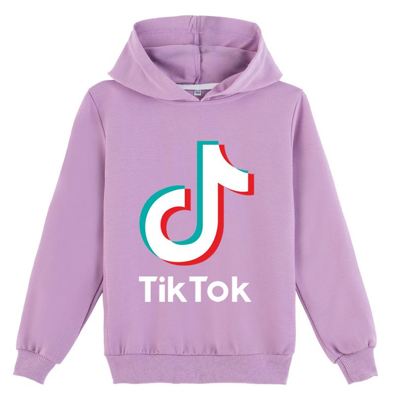 Детская одежда от 4 до 14 лет, новые модные детские повседневные толстовки с принтом TIKTOK для мальчиков и девочек