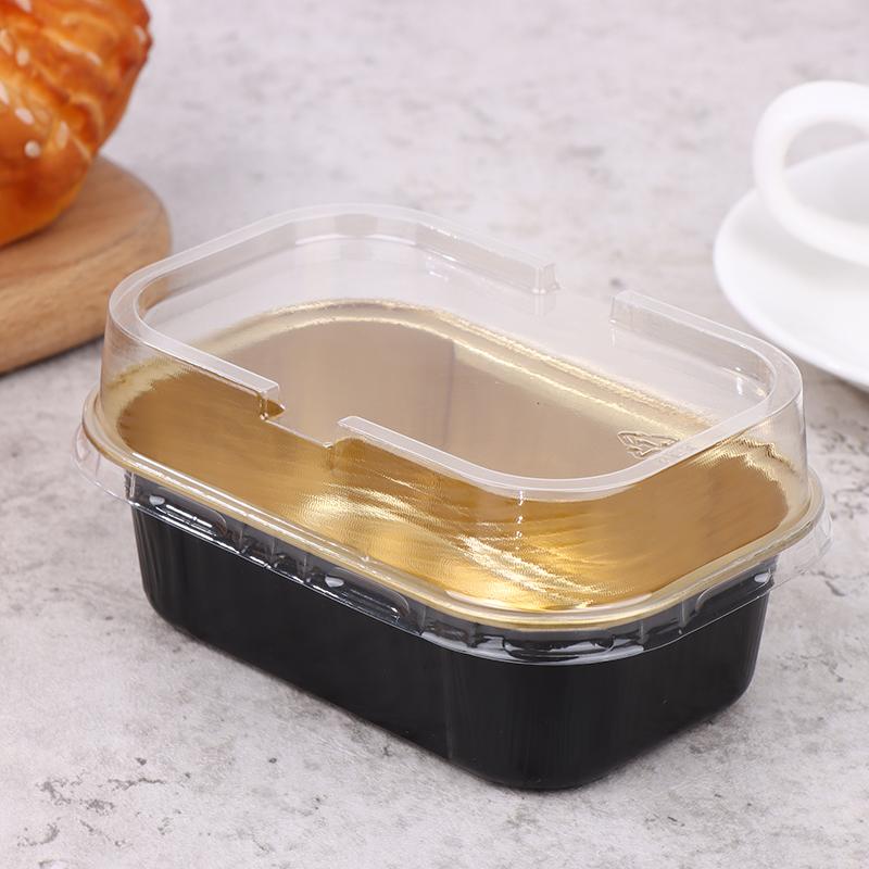 10шт прямоугольные формы для выпечки из алюминиевой фольги с крышкой, инструменты для выпечки