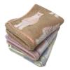 Imabari Towel Face Towels, Cotton, Set of 3, Border Bear Pattern, 34x80cm (3 Colors)
