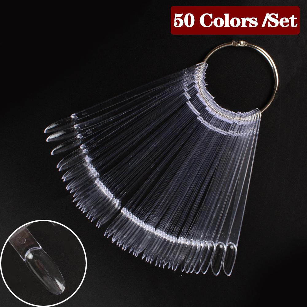 1 компл. для дизайна ногтей, веерная форма, дисплей, естественная диаграмма, гель-лак, образец окраски, тренировка, накладные ногти со съемным кольцом