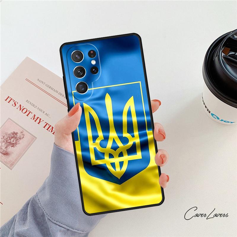 Флаг Украины Украинский чехол для телефона Для Samsung Galaxy S24 S25 S23 S22 Ultra Note 10 20 Plus S20 S21 FE Чехол