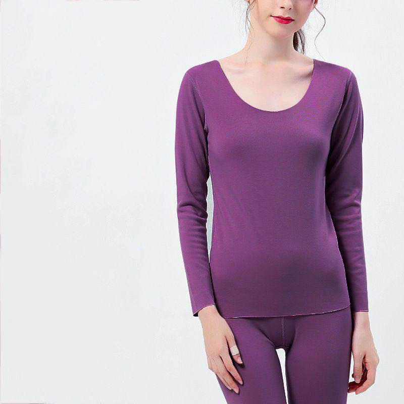 Warm Thermal Underwear Women Winter Slim Closed Thick Thermal Underwear Set Long Sleeve