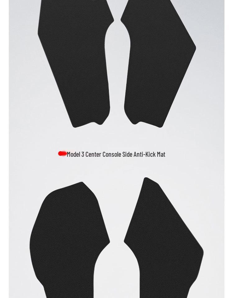 Tesla Model Y/YL Center Console Anti-Kick Pads - Thickened Protector for Driver & Passenger Sides