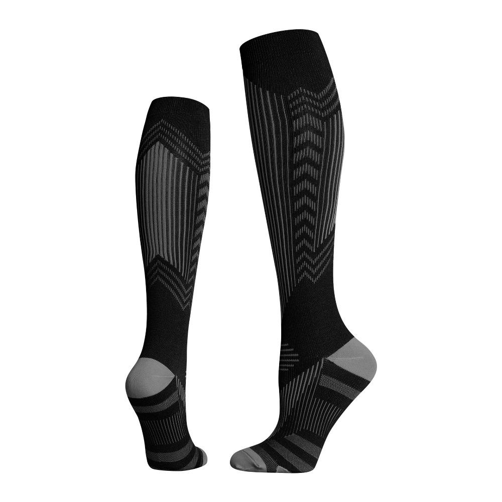 1Pair Breathable Sports Compression Socks Knee High Cycling Socks Fitness Long Leg Socks Cycling
