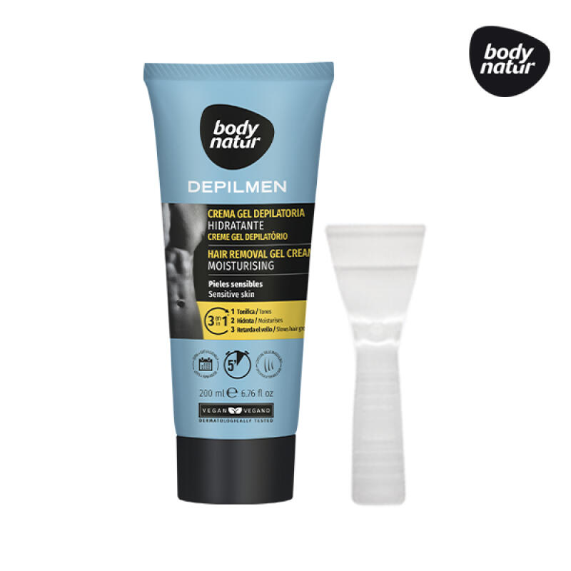 [BODY NATUR] Hair Removal Cream Men Body Sensitive Skin 200ml