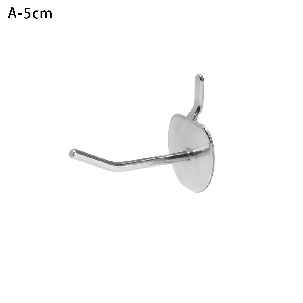 5Pcs Metal Home Holder Hang Fits Panel Storage Racks Goods Shelf Display Hooks Retail Shop Peg
