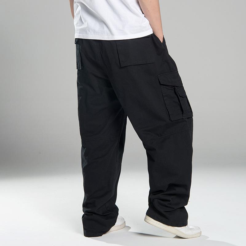 Широкие брюки в стиле хип-хоп, мужские повседневные хлопковые штаны-шаровары, свободные мешковатые брюки, уличная одежда, бегуны, мужская одежда
