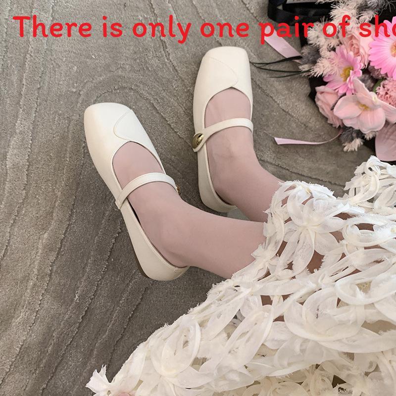 Vintage Mary Jane Shoes For Women With Pu Upper Low Heel Slipon Casual For Autumn