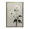 Biała Elegancja - Minimalistyczny Kwiatowy Plakat Biała Elegancja - Minimalistyczny Kwiatowy Plakat, 30X40 Cm, Rama Drewniana Jasny Dąb, Papier Matowy