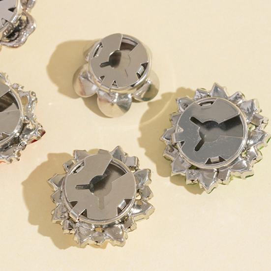 1/6 шт. Накладки на пуговицы, искусственный жемчуг, блестящие стразы, зажим для пуговиц в форме цветка с плоскогубцами, пресс-аксессуары для платья, костюма, смокинга