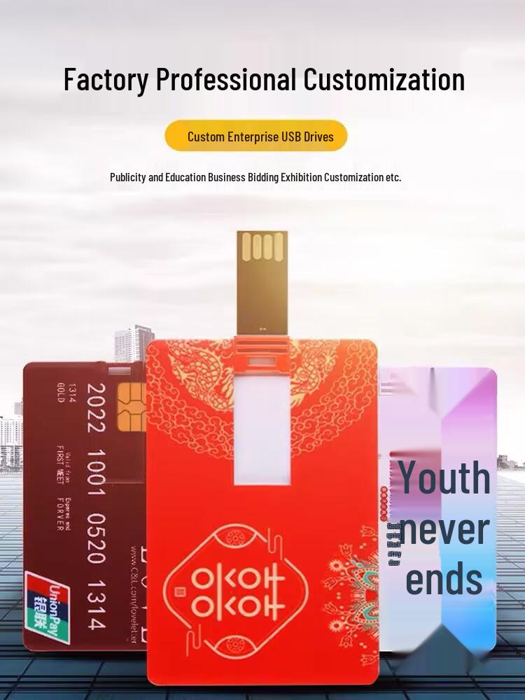 USB-накопитель в виде кредитной карты: Креативная визитка и корпоративный подарок с печатью логотипа