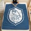 Sheffield Wednesday FC pattern Flannel Blanket, High quality Comfortable for All Seasons, Home Decor, Warmth and Comfort, Perfect for Gifts.
