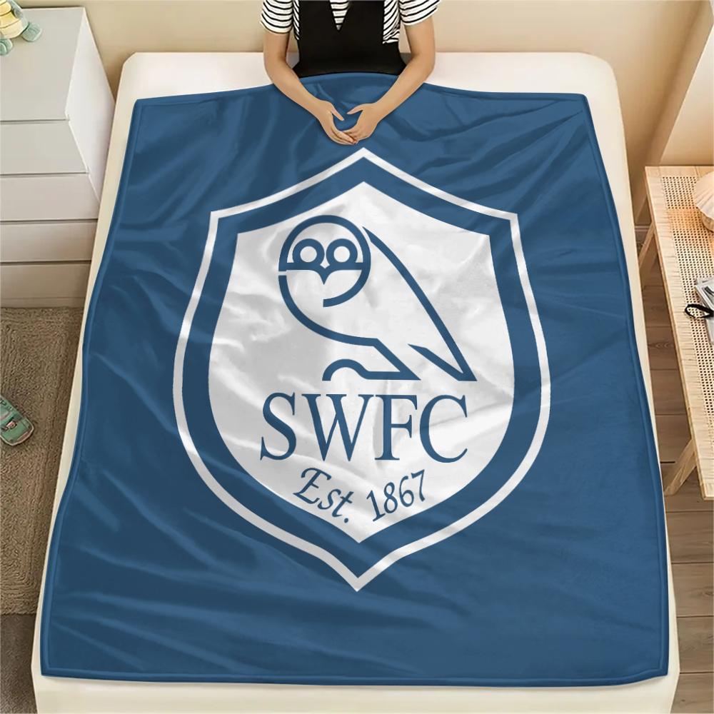 Sheffield Wednesday FC pattern Flannel Blanket, High quality Comfortable for All Seasons, Home Decor, Warmth and Comfort, Perfect for Gifts.
